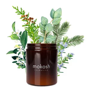 Mokosh, zapachowa świeca sojowa, Jodłowy bór, 140g
