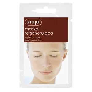 Ziaja, regenerująca maska do twarzy z glinką brązową, 7ml
