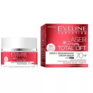 Eveline Cosmetics Laser Therapy Total Lift głęboko regenerujący krem-serum 70+ 50ml