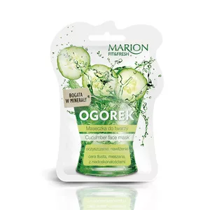 Marion Fit&Fresh Face Mask maseczka do twarzy oczyszczenie i nawilżenie Ogórek 7.5ml