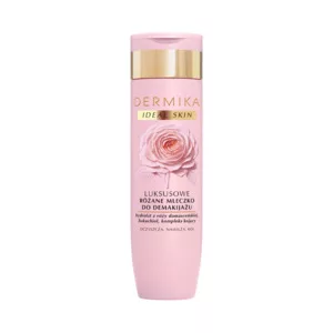 Dermika Ideal Skin, luksusowe różane mleczko do demakijażu, 200ml