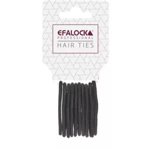 Efalock, gumki do włosów small, czarne 10szt., ref. 14102390