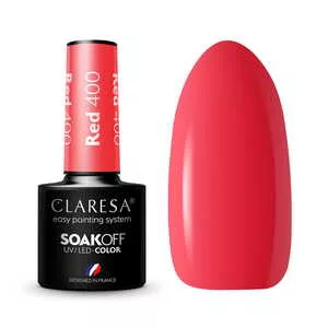 Claresa, Lakier hybrydowy, RED 400, 5g