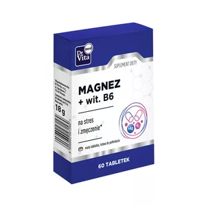 Dr Vita Magnez + Witamina B6 suplement diety na stres i zmęczenie 60 tabletek