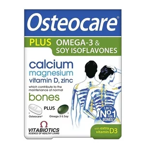 Vitabiotics Osteocare Plus Omega3 i Soy Isoflavones suplement diety wspierający zdrowie serca 84 tabletek