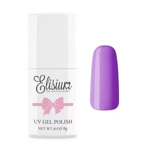 Elisium, lakier hybrydowy 008 Real Violet, 9g