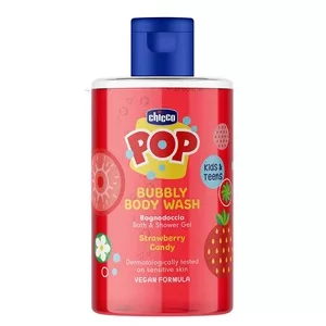 Chicco Pop żel pod prysznic o zapachu truskawkowego sorbetu 300ml