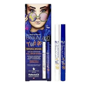 RefectoCil Beauty Lash Two Go Natural Brown, zestaw do koloryzacji brwi w formie pisaków w odcieniu naturalnego brązu