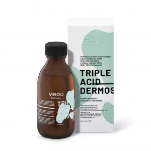 Veoli Botanica Triple Acid Dermosolution, multikwasowy tonik seboregulujący z glukonolaktonem (PHA), 150ml