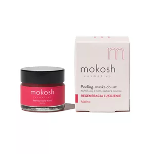 Mokosh, peeling do ust, malina, 15ml