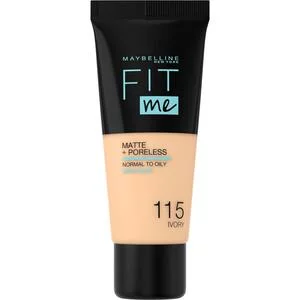 Maybelline New York Fit Me! & Poreless Foundation, podkład 115 Ivory, 30ml