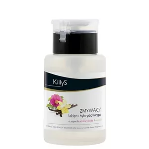KillyS Hybrid Nail Polish Remover zmywacz lakieru hybrydowego pompka Dzika Róża & Wanilia 150ml