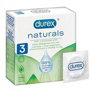 Durex Naturals cienkie prezerwatywy z lubrykantem stworzone z myślą o niej 3szt