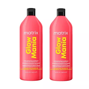 Matrix Glow Mania, zestaw XL nabłyszczający z efektem laminacji, szampon + odżywka