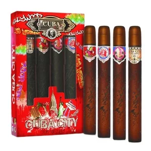 Cuba Original Cuba City For Women zestaw Hollywood woda perfumowana spray 35ml + Las Vegas woda perfumowana spray 35ml + New York woda perfumowana spray 35ml + Miami woda perfumowana spray 35ml (W)