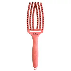 Olivia Garden Fingerbrush I'm Perfection, szczotka do włosów z włosiem dzika, Radiant Peach