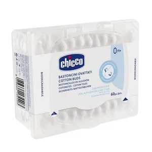 Chicco Patyczki do uszu dla dzieci 0m+ 60szt.