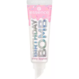Essence Birthday Bomb Shiny Lipgloss, błyszczyk do ust o transparentnej mlecznej formule do ust, 10ml