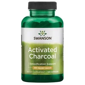 Swanson Węgiel drzewny aktywny 260mg 120