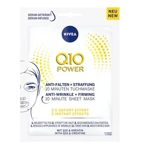 Nivea Q10 Power przeciwzmarszczkowa + ujędrniająca maska w płachcie 1szt