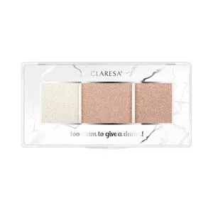 Claresa, Paleta rozświetlaczy TOO GLAM TO GIVE A DAMN 11 rosy glow