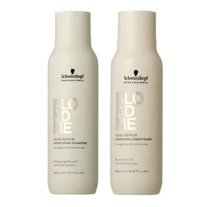 Schwarzkopf BlondMe Bond Repair, zestaw wzmacniająco-nawilżający włosy blond, szampon + odżywka