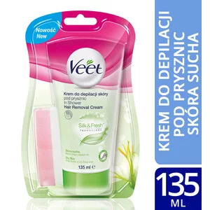 Veet Veet krem do depilacji ciała pod prysznic skóra sucha 135ml