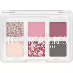 Catrice Tiny Treasures Eyeshadow Palette, mini paleta cieni do powiek, 020 Wild Berry, 4.2g