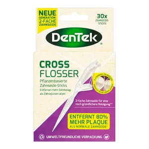Dentek, wykałaczka z nicią dentystyczną Eco Cross Flosser 30 szt.