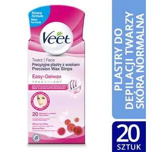 Veet Veet plastry wosk do depilacji twarzy 20 szt