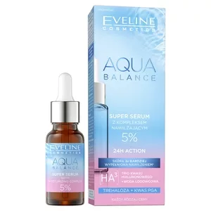 Eveline Cosmetics Aqua Balance super serum z kompleksem nawilżającym 18ml