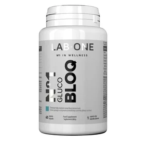 LAB ONE N°1 Gluco BLOQ suplement diety wspierający prawidłowy poziom cukru we krwi 60 kapsułek