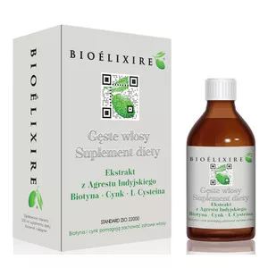 Bioelixire, sumplement diety przeciw wypadaniu włosów "Gęste Włosy", 300ml
