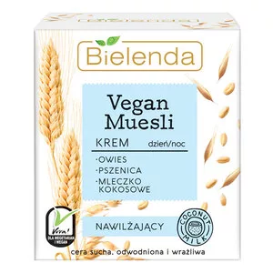 Bielenda Vegan Muesli, nawilżający krem do twarzy, 50ml