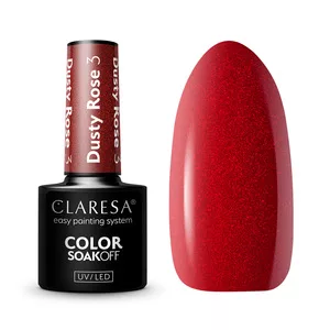 Claresa, Lakier hybrydowy, DUSTY ROSE 3, 5g