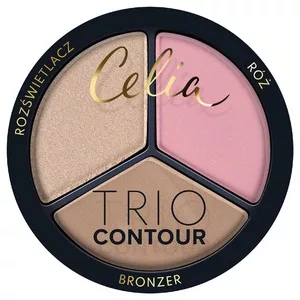 Celia Trio Contour zestaw do konturowania twarzy w pudrze 01