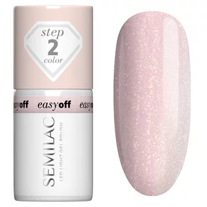 Semilac Easy Off Led Light, utwardzany lakier do paznokci do usunięcia zmywaczem, L10 Glazed Milk, 7ml