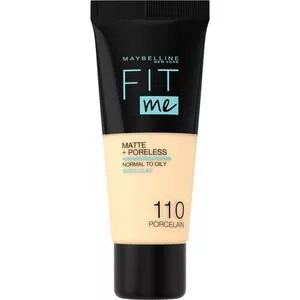 Maybelline New York Fit Me! & Poreless Foundation, podkład 110 Porcelain, 30ml