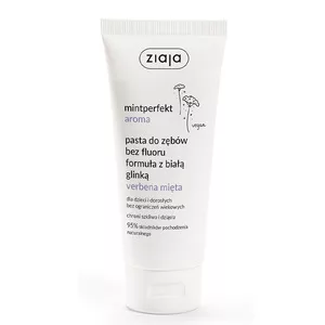 Ziaja Mintperfekt Aroma, pasta do zębów bez fluoru, biała glinka verbena i mięta, 100ml