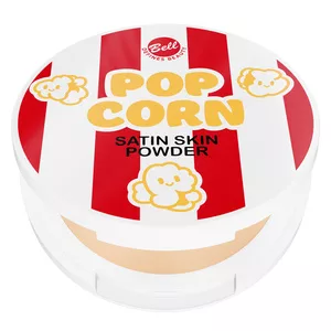 Bell Popcorn, satynowy, prasowany puder do twarzy, 001, 10g