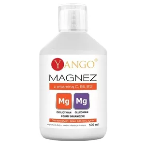Yango Magnez z witaminą C B6 i B12 suplement diety w płynie 500ml