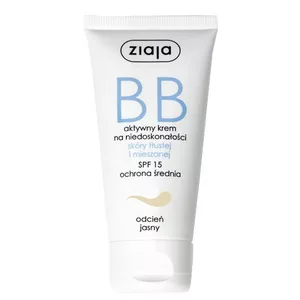 Ziaja, krem BB do skóry tłustej i mieszanej, odcień jasny, 50ml