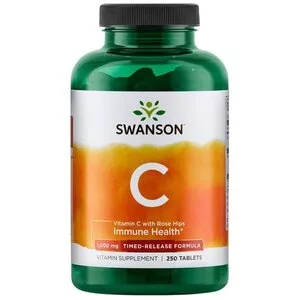 Swanson Witamina C1000 z RH przedł. dział. 250tabl