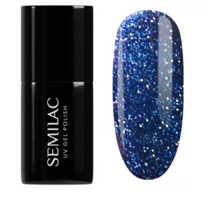 Semilac Winter Wonderland, lakier hybrydowy, 953 Mystery Blue, 7ml