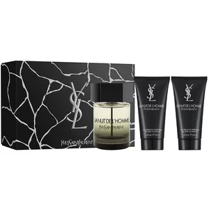 Yves Saint Laurent La Nuit De L'Homme zestaw woda toaletowa spray 100ml + żel pod prysznic 2x50ml (M)