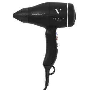 Efalock, cicha suszarka do włosów Velectra Original Silence 1.7l, 1740W, czarna