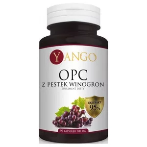 Yango OPC Ekstrakt Z Pestek Winogron 300mg suplement diety 90 kapsułek