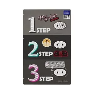 Holika Holika Pig Clear 3-step Kit Strong, plastry oczyszczające na nos