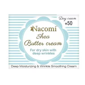 Nacomi, krem shea z kwasem hialuronowym 50+ na dzień, 50ml