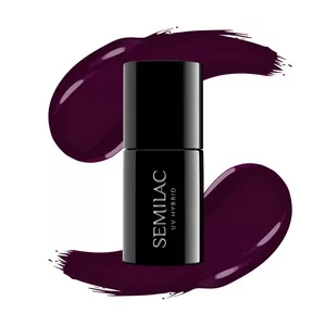 Semilac lakier hybrydowy 099 Dark Purple Wine, 7ml